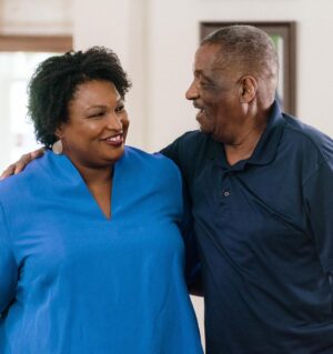 Stacey Abrams Instagram - My dad, the incredible Rev. Robert Abrams, is the first feminist I ever knew. He raised his four daughters and two sons to believe in our capacity to do anything – to be anything – we wanted. Gender, like race, were never going to be permanent obstacles for us. The world, he warned us, would not always see us or believe in us, but he did. Even as he labored as a shipyard worker, he imagined great futures for his children, never doubting they’d come to pass.
 
Dad grew up in Mississippi, in the segregated South, with undiagnosed dyslexia. Unable to read at grade level, he memorized his way through school, determined to learn and defy the odds. Despite being dismissed by his teachers and mocked by his peers, my dad not only finished high school; he became the first man in his family to go to college. Later, at the age of 40, he and my mother entered the Candler School of Theology at Emory University, where they earned their Masters of Divinity.
 
My dad is committed to uplifting those around him. Over the years, I have watched him practice what he preaches. Service to hundreds of homeless men and women in the soup kitchen at St. Mark United Methodist Church in Midtown. Mentorship for troubled young men and standing up to the powerful despite the odds. Whether through his dedication to the prison ministry or his protests to guarantee a living wage for hourly workers, my father believes in doing right by others. Every day.
 
A Black man raised me to dream and plan and do - whether that was starting my first business or running for governor. Because of him, I am. And I’ll never do less than he expects.