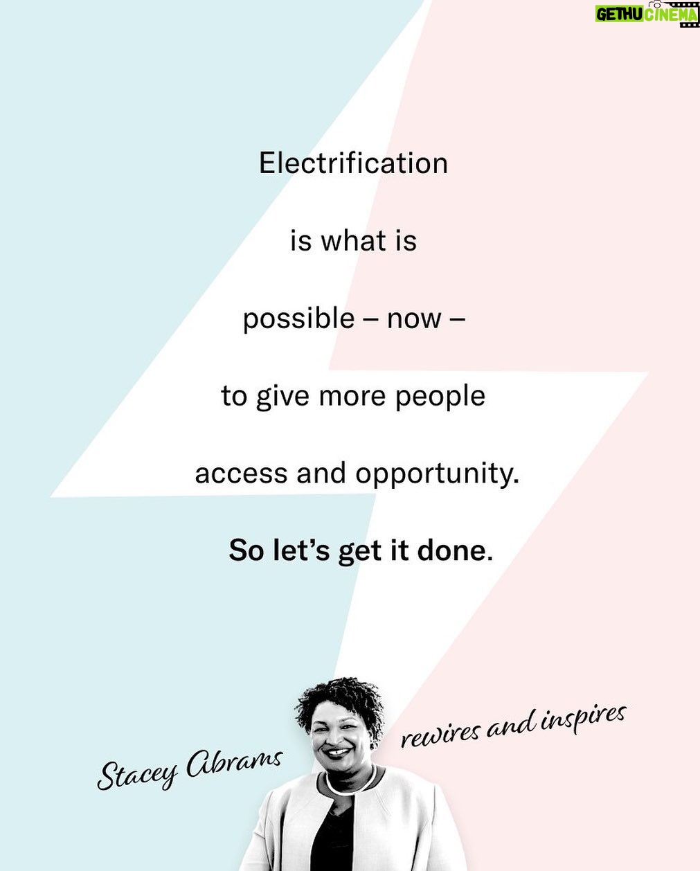Stacey Abrams Instagram - I’m joining @rewiringamerica because it has a vision to connect communities across our nation and show how we can choose clean energy without sacrificing our livelihoods or our wallets. #RewiringAmerica