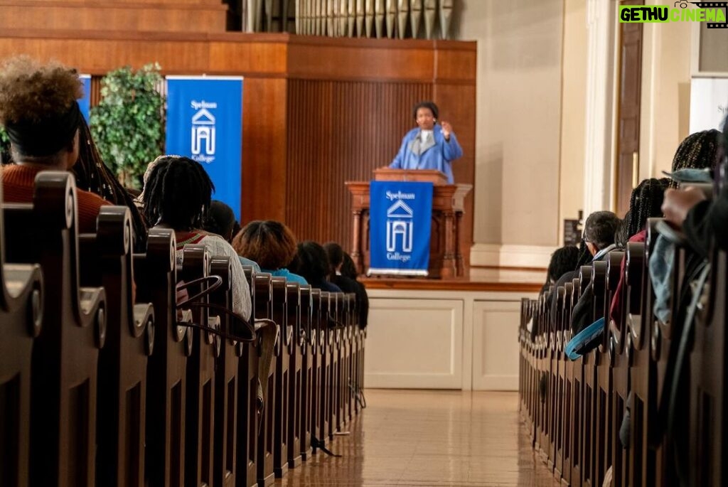 Stacey Abrams Instagram - Today, on the first day of #BlackHistoryMonth, I returned to my alma mater @spelman_college. Brilliant women confronting tough questions about what we can achieve when we own our right to more. We talked about their powers: voice, vote & vision. Speaking up and speaking out to defend the vulnerable. Knowing young voters are the stewards of democracy. Seeing a future of inclusion and opportunities. The story of our future will be written by these leaders. #bhm