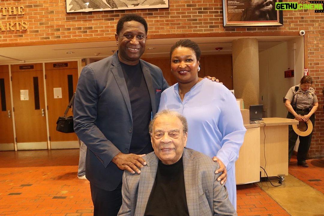 Stacey Abrams Instagram - On Friday, we toured The King Center accompanied by 2 of the foremost Civil Rights leaders in U.S. history: Ambassador Andrew Young and Stacey Abrams. It was a tremendously powerful morning as we honored Dr. King’s legacy. You come to #TheDreamFactory for moments like these. 📸: @harmonylovemedia