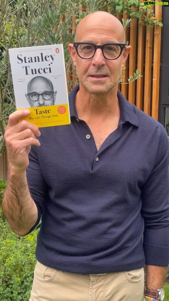 Stanley Tucci Instagram - My memoir, Taste: My Life Through Food is out in paperback today! I also have some very exciting news... it's been selected as @Waterstones Non Fiction Book of the Month!