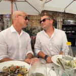 Stanley Tucci Instagram - At lunch with Matt B. Day off.