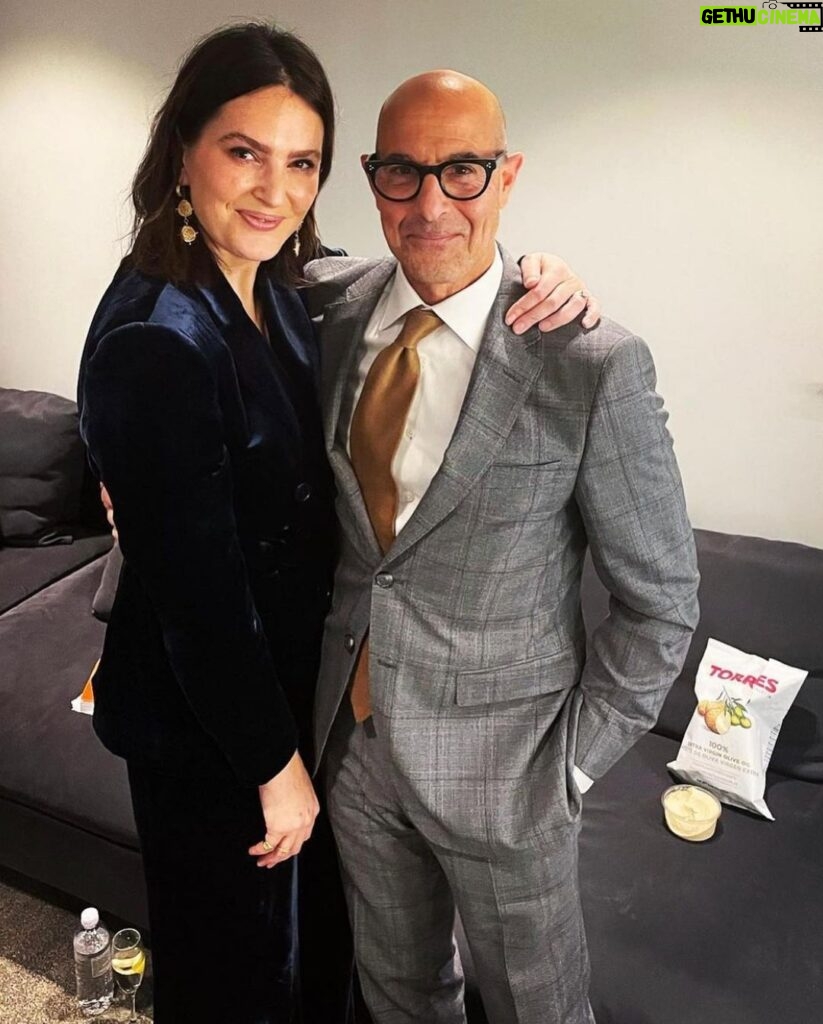 Stanley Tucci Instagram - Thank you so much to both @elizabday and @gemmastyles for being such wonderful hosts over the last couple of nights. You were both fantastic and I feel honoured that you both said yes to joining me. ⠀ ⠀ Also huge thank you to all at @faneproductions . You are all wonderful. ⠀ ⠀ If you missed tonight’s show then you can still buy a ticket for the live stream and watch anywhere in the world. Link is in my bio and if you are in a position to donate to @warchilduk then we would also be hugely grateful.