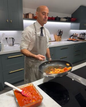 Stanley Tucci Instagram - 11pm marinara and left over pasta. As promised.