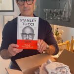 Stanley Tucci Instagram - It’s official! I’m an author 👀📙📙📙(this isn’t at all scary) @penguinukbooks @gallerybooks publishing early October!