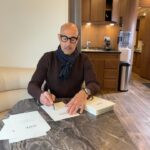 Stanley Tucci Instagram – Learning about Japanese knotweed as I sign copies of my book during an endless wait to be called to set. 🌱⠀
⠀
For your signed copy in the US head to @barnesandnoble and in the U.K. head to @waterstones ! 📚
⠀
⠀
⠀
⠀
⠀
⠀