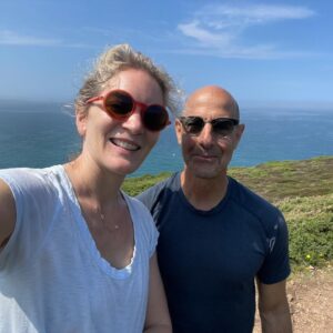 Stanley Tucci Instagram - A rare few days respite alone with @felicityblunt at @watergatebay where the sun was shining, the food (best Greek salad ever) was incredible and the rooms a delight. Could not have hoped for more. We walked the costal path and she did really well to keep up. (When keeping up means being 20 yards ahead the whole time). Very proud of her.
