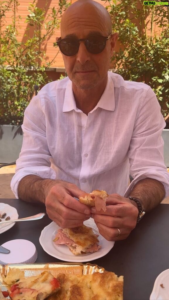 Stanley Tucci Instagram - Always time for Pizza. 🍕🇮🇹 Rome, Italy