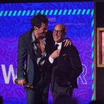 Stanley Tucci Instagram - I listen to this man’s music everyday whilst cooking. ⁣⁣⠀ ⁣⁣⠀ It was a great honor to present Artist of the Year at the Brit Awards to the talented and kind soul that is my friend Harry Styles.⠀