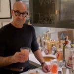Stanley Tucci Instagram - Heading off for work in the morning, so am ringing in the NY with a brand new Italian cocktail. As you can see I am a one take wonder. Italian Paloma SERVES TWO 90ml Tequila 45 ml Campari 15 ml pink grapefruit juice 30 ml fresh lime juice 30 ml fresh lemon juice 20 ml simple syrup 180 ml orange soda (I used a mix of orange juice and sparkling water) Pinch of salt (which I forgot) and slice of grapefruit to garnish. Add all the liquids to a cocktail shaker filled with ice. Shake for 10-15 seconds. Strain over ice into two glasses and top off with the orange soda. Add a pinch of salt and slide of pink grapefruit. Serve immediately. 🍹🇮🇹