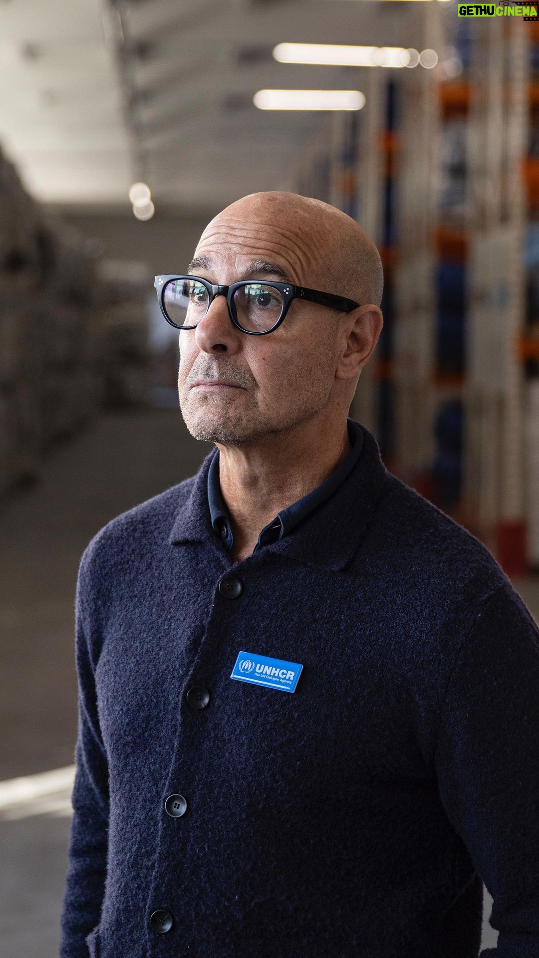 Stanley Tucci Instagram - ❄️ Tomorrow many around the world will mark the first day of winter. And we are ready. Thank you @stanleytucci for showing the scale of our work when you visited the Republic of Moldova, where we are helping refugees forced to flee Ukraine during the freezing winter months. UNHCR warehouses like these are positioned all over the world, so that we are ready to respond quickly to new and existing crises. But we need everyone’s support to make sure we can meet the rising needs. You can donate at the link in our bio.