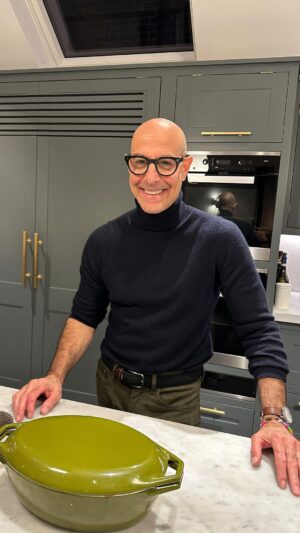 Stanley Tucci Instagram - Baked beans the American way. Belated Happy Thanksgiving to you all. 🦃