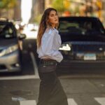 Stefanie Giesinger Instagram – anzeige | ready for nyfw 🪩
by @joshspnr New York, New York