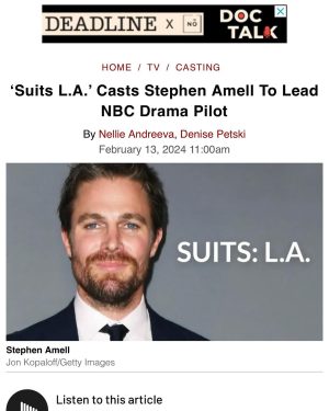 Stephen Amell Instagram - For the record, I’m a 42 regular.