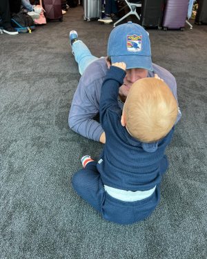 Stephen Amell Instagram - Travel buddies for life.