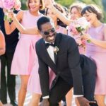 Sterling K. Brown Instagram - That time I backed it up on @rashidajones at my buddy’s wedding…good times! #InPreparationforBeyonce #Idonthaveanysilver
