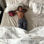 Sterling K. Brown Instagram - Like it’s his deggum bed, nahmean? #TooComfortable #TotallyMyFault #WeBabyTheBaby #SorryNotSorry