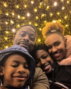 Sterling K. Brown Instagram - From our family to yours…Merry Christmas, Peeps! May your day be filled with laughter, love, and light! Namaste 🕉 #merrychristmas🎄 #happyhanukkah #happykwanzaa and anything else I may have forgotten! ✌🏿
