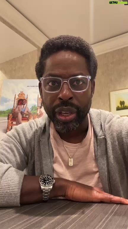 Sterling K. Brown Instagram - #HonkforJesus out September 2 in theaters and on #Peacock Nice convo with my girl @morereginahall Thanks for your support! ✌🏿