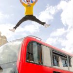 Steve-O Instagram – I asked for a professional photographer in London to shoot me illegally climbing onto the roof of a big, red double decker bus, and @mikechudley absolutely killed it! The bus driver was really cool about the surprise, too— I promised him we would obscure anything identifiable about him or his individual bus! What a day I had yesterday, check TMZ.com to see how I ended up in a cop car!