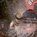 Steve-O Instagram - When @jaymewes used a pitching machine to fire cans of @liquiddeath at my face!