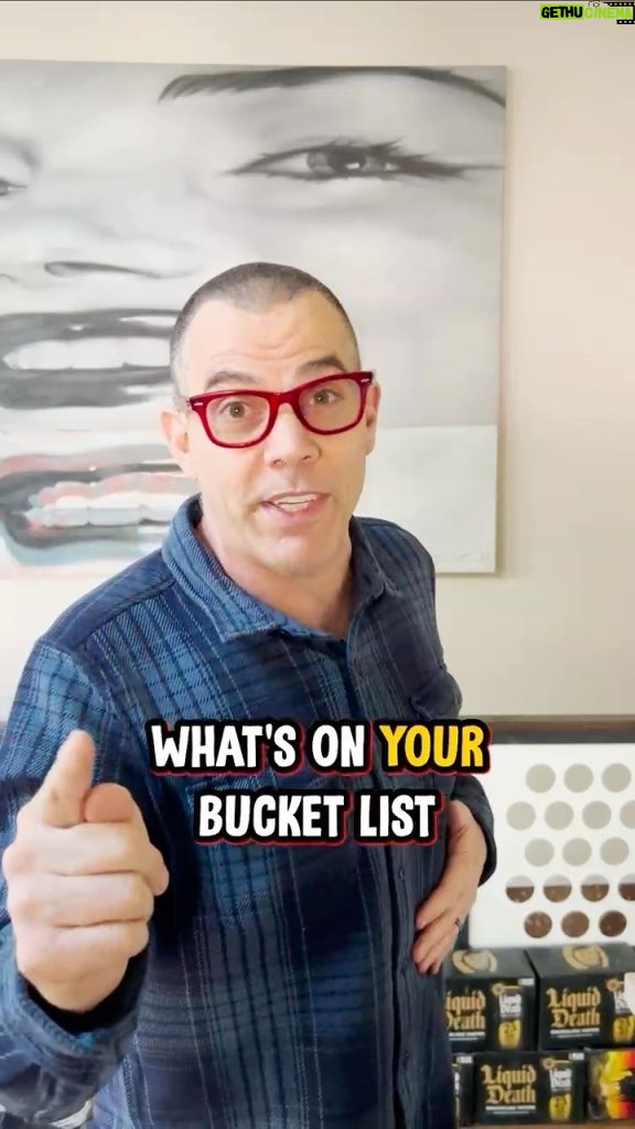 Steve-O Instagram - I am grateful for everyone who has seen my multimedia comedy special, “Steve-O’s Bucket List” which is still available for a limited time at the link in my bio! Now, I want to hear what’s on your bucket list! PLEASE record yourself and post your bucket list item to your socials using #SteveOsBucketList and tag me. I’ll be re-sharing my favorites and will choose one lucky winner to have their wish fulfilled. Yeah dude!!!