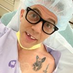 Steve-O Instagram - I’m about to go into surgery to remove two plates and a bunch of screws from my collarbone. Fun fact, today is exactly five years since the day I found @wendyfromperu on the streets of Peru (that’s her tattooed under my collarbone).