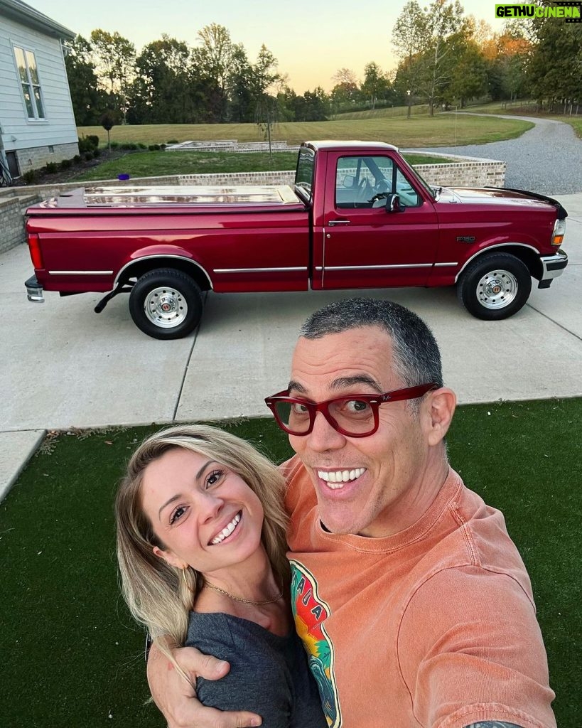 Steve-O Instagram - Introducing OUR RANCH!!! @luxalot and I spent the last three days there with our first farm animal (Lulu the pig), getting our first pickup truck, and doing tons of radical ranch shit! We love it here so much, we can’t stand it… So many amazing things to do with this place!!!