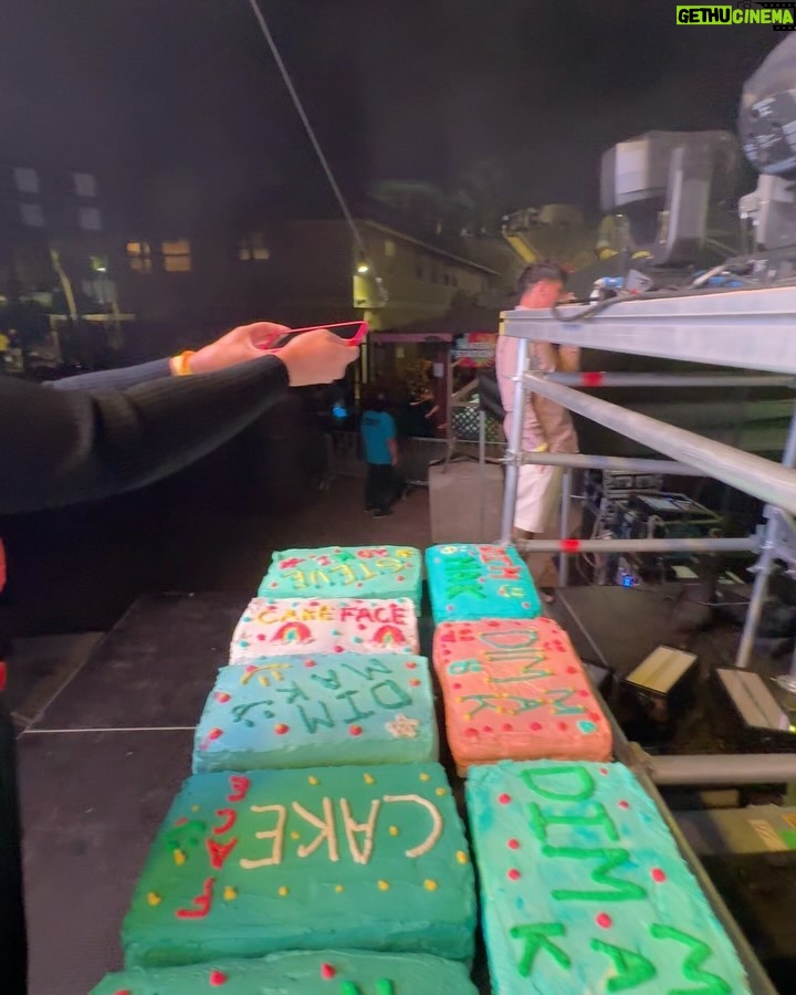 Steve Aoki Instagram - Sold out my Hawaii show! My brother @kevaoki holds it down out here for the Aoki fam so it’s become my second home for me. Mahalo!! 1. My club remix for Hungry Heart literally dropped yesterday. 2. Fam 3. Welcome to the @dimmak fam @wolfganggartner 4. Extra icing in Hawaii. These Hawaiian bakers didn’t hold back. 5. Yeaaaaaaahhhh @liljon voice 6. Everything U do makes me feel. #afroki 7. Group shot with my Hawaiian friends 8. Thank u @nostalgixmusic for rocking a set. U killed it! 9. Cake signs always get the priority 10. I ❤️ Hawaii Wet 'n' Wild Hawaii