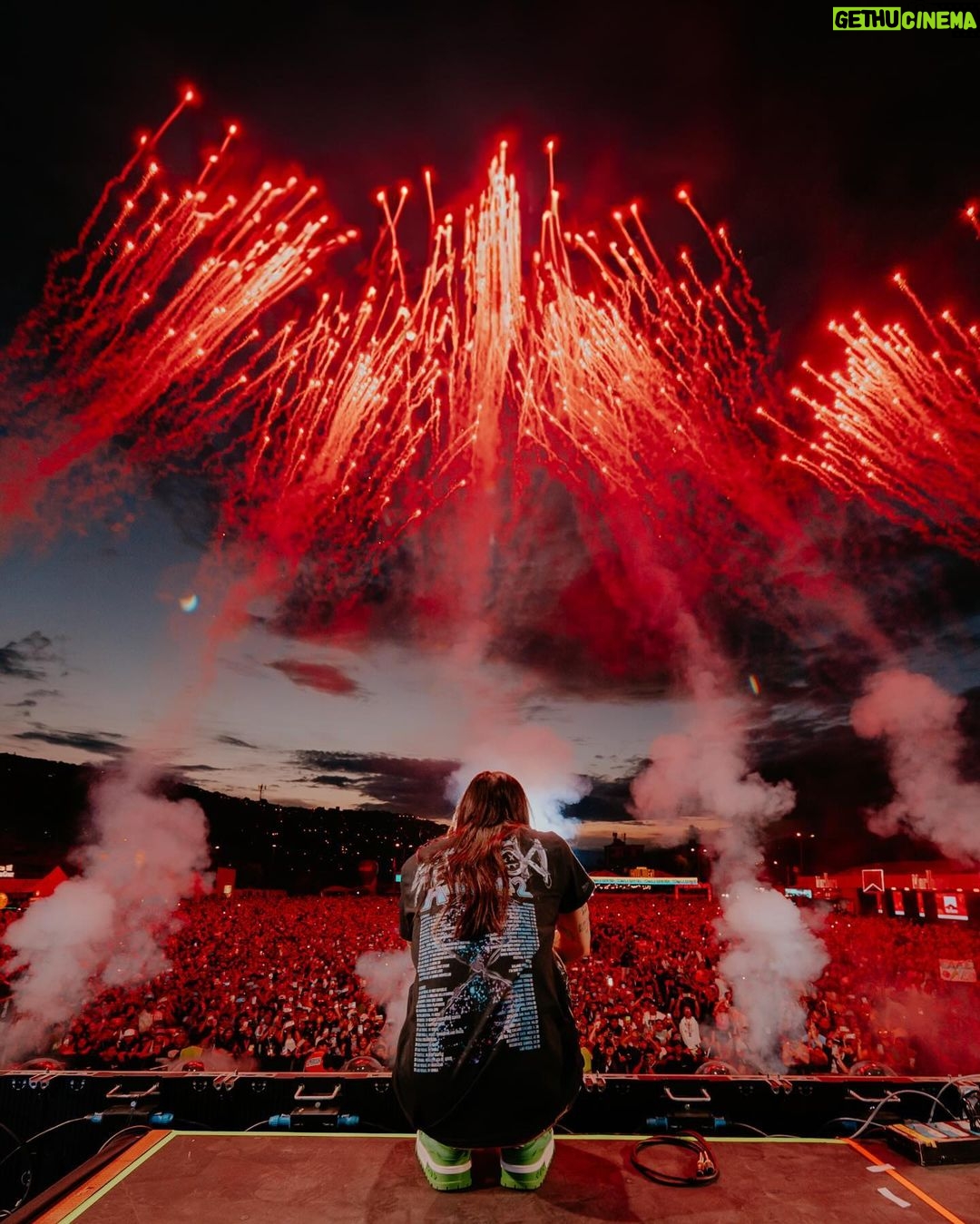 Steve Aoki - 600.5K Likes - 1. When the Hail Mary 🎂 targets so beautifully
2. Decision on who to cake is actually very difficult
3. The sky is a painting
4. Queen @dannapaola
5. Bolivia im still here my love
6. Went to the top and found Jesus
7. AokiJump #1099
8. The greatest feeling to be on stage with you all
9. So happy to meet all my wonderful beautiful fans. I love the signs and the creativity and these moments but most of all love ur heart. Thank u for coming to my shows or wherever I am im happy to see u.
10. What a moment caught by @bradheaton