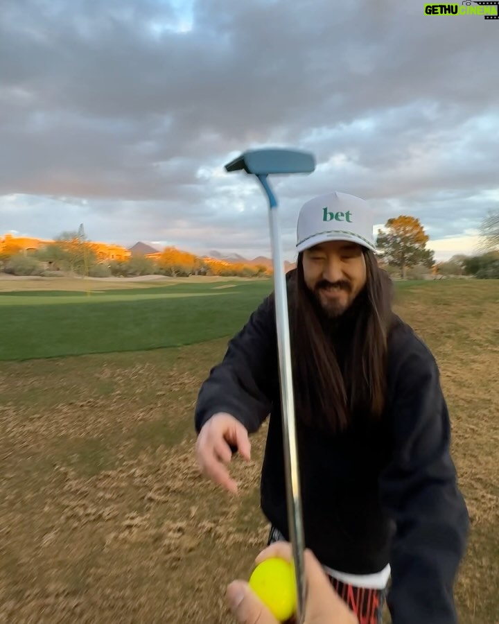 Steve Aoki Instagram - Channeling Zac Efron on the golf ⛳️ #aokijump #1097 Scottsdale, Arizona