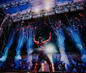Steve Aoki Instagram - My first time in Campeche 🇲🇽 Muchas Gracias my beloved Mexico!!!
1. Epic group shot 
2. Stage Fireworks
3. Sometimes a technical issue like sound cutting out isn’t such a bad thing after all and ends up giving a special space to embrace the moment. 
4. It’s so beautiful to hear thousands of voices carry the song @angela_aguilar
5. Love my brother @natanael_cano
6. Everyone loves my brother Nata #nataaoki
7. Was very proud to play Paranoia. The Mexican queen @Dannapaola
8. A classic! I’m glad I got to remix this
9. ID w/ @djMarianaBo 
10. What a beautiful crowd. I love u Campeche!!!