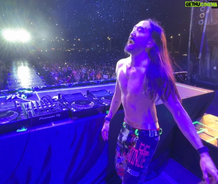 Steve Aoki - 65.1K Likes - My first time in Campeche 🇲🇽 Muchas Gracias my beloved Mexico!!!
1. Epic group shot
2. Stage Fireworks
3. Sometimes a technical issue like sound cutting out isn’t such a bad thing after all and ends up giving a special space to embrace the moment.
4. It’s so beautiful to hear thousands of voices carry the song @angela_aguilar
5. Love my brother @natanael_cano
6. Everyone loves my brother Nata #nataaoki
7. Was very proud to play Paranoia. The Mexican queen @Dannapaola
8. A classic! I’m glad I got to remix this
9. ID w/ @djMarianaBo
10. What a beautiful crowd. I love u Campeche!!!