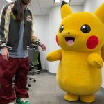 Steve Aoki Instagram – Luckiest guy ever having pikachu as ur host showing u the @pokemon hq. ❤️❤️❤️❤️ #aokijump pikachu jump. #1094. Tokyo, Japan
