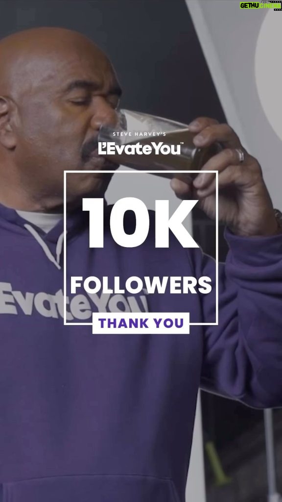 Steve Harvey Instagram - L’Evate You has 10,000 followers and counting! 🙌 It looks like our Vitality Daily Greens are not just a healthy choice, but also a popular one! Here’s to fueling your body with the best! - Team L’Evate You #LevateYou #UpYourGreens #healthylifestyle #nutrition #superfood #organic #steveharvey #motivation #vitality #mitochondria #probiotics #enzymes #digestion #antioxidants #plantbased