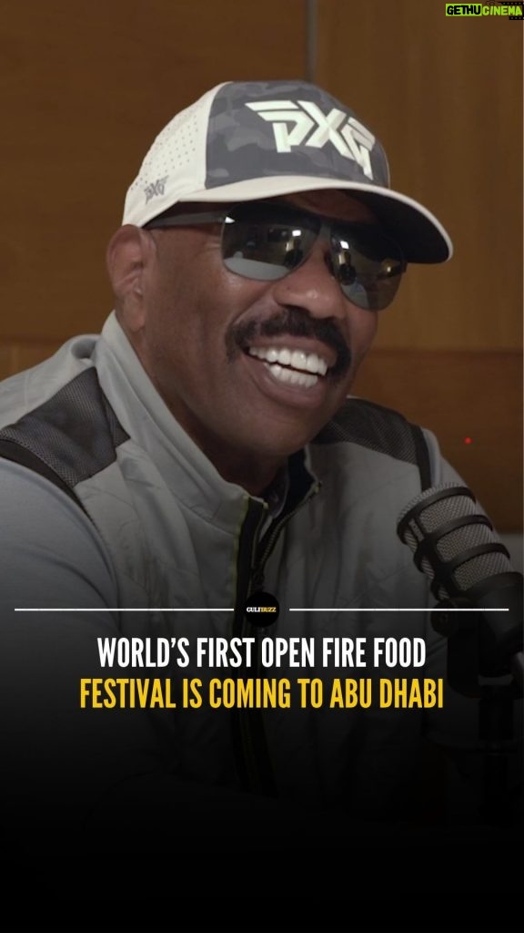 Steve Harvey Instagram - World’s first open fire FOOD FESTIVAL is coming to Abu Dhabi 🍖🍗 We had the pleasure to met the LEGENDARY @iamsteveharveytv to discuss his upcoming Event in Abu Dhabi P.S. If you want to be the first to visit, book your tickets here - https://www.openfirefoodfestival.com/ or head over to @melt.mideast for more details! Full Podcast Link in BIO #BBQ #abudhabi #FoodFestival #foodfestival #Celebrity #steveharvey #uae #food Dubai, United Arab Emirates