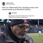 Steve Harvey Instagram - MY OL HIGH SCHOOL OUR FRAT BROTHER congratulations Omega Man Ted Ginn ….74 grad TARBLOODERS…. All the coaches player’s & families #repost @imfromcle Last night Glenville became the first Cleveland public school to bring home a state championship 🏆🔥 Shoutout to the more-than-deserving Ted Ginn on this accomplishment after 25 years as the head coach 👏