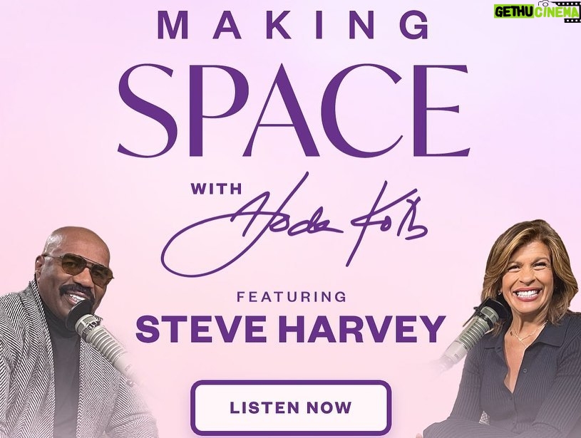 Steve Harvey Instagram - There's no better way to start your week than to tune into the @hodakotb podcast "Making Space" featuring Steve Harvey!🙌 Click the link in bio to give it a listen🎧 . . . #SteveHarvey #HodaKotb #LevateYou #UpYourGreens #MakingSpace #podcast #todayshow #hodaandjenna