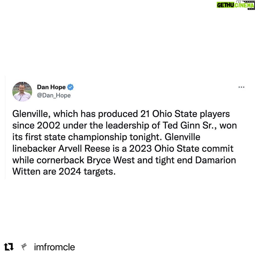 Steve Harvey Instagram - MY OL HIGH SCHOOL OUR FRAT BROTHER congratulations Omega Man Ted Ginn ….74 grad TARBLOODERS…. All the coaches player’s & families #repost @imfromcle Last night Glenville became the first Cleveland public school to bring home a state championship 🏆🔥 Shoutout to the more-than-deserving Ted Ginn on this accomplishment after 25 years as the head coach 👏