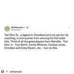 Steve Harvey Instagram - MY OL HIGH SCHOOL OUR FRAT BROTHER congratulations Omega Man Ted Ginn ….74 grad TARBLOODERS…. All the coaches player’s & families #repost @imfromcle Last night Glenville became the first Cleveland public school to bring home a state championship 🏆🔥 Shoutout to the more-than-deserving Ted Ginn on this accomplishment after 25 years as the head coach 👏
