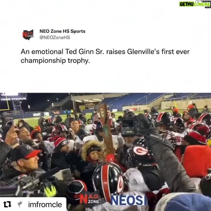 Steve Harvey Instagram - MY OL HIGH SCHOOL OUR FRAT BROTHER congratulations Omega Man Ted Ginn ….74 grad TARBLOODERS…. All the coaches player’s & families #repost @imfromcle Last night Glenville became the first Cleveland public school to bring home a state championship 🏆🔥 Shoutout to the more-than-deserving Ted Ginn on this accomplishment after 25 years as the head coach 👏