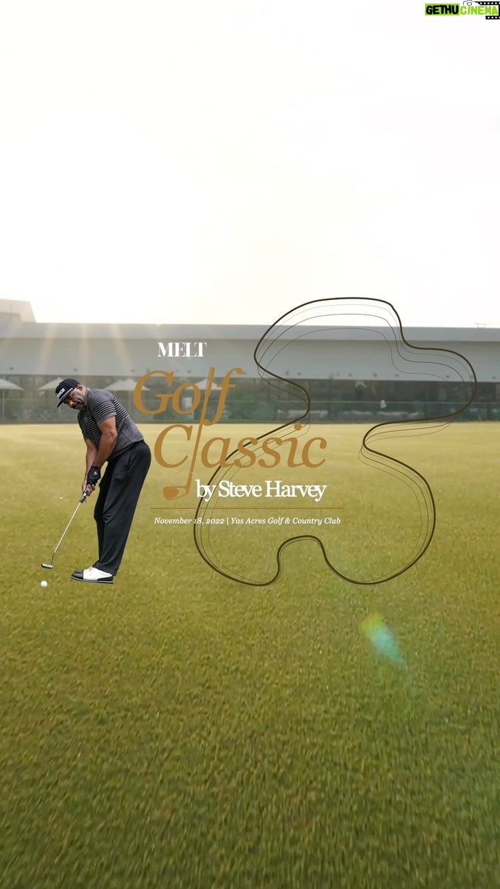 Steve Harvey Instagram - A round up of what went down at yesterday's #MELTGolfClassicBySteveHarvey at @yasacresgolfcc #inAbuDhabi ⛳️ A huge thank you to all of our partners and team members who helped bring this concept to life! And to all the celebs who came, we are extremely grateful and hope everyone had a great time! #FindYourPace #YasAcres #Viyagolf #GolfInAbuDhabi Yas Acres Golf & Country Club