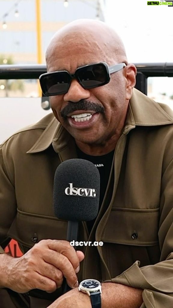 Steve Harvey Instagram - We caught up with the legend that is @iamsteveharveytv to talk about the first ever Open Fire Food Festival. 💬🔥 The event, which took place at Yas Marina Circuit in Abu Dhabi, was founded by the American TV host and comedian, whose love of open-flame cooking was the inspiration for the festival. There was a host of celebrity chefs, cooking classes and demonstrations, live entertainment and fun for all the family across the weekend. Steve spoke to @dscvr.ae about the response to the first event, and what he loves about Abu Dhabi. We can’t wait for next years festival, which he promises will be at least three times the size! Bring it on! #DSCVR more on our website and app! (Link in bio) 🌐 #abudhabi #inabudhabi #abudhabilife #abudhabilifestyle #abudhabithingstodo #abudhabifood #abudhabifoodies #abudhabidining #diningabudhabi #foodabudhabi #yasisland #yasmarinacircuit #ymc #openfirefoodfestival #steveharvey #steveharveyfans #uae #middleeast #abudhabievents #yasislandevents #discover #dscvr @melt.mideast
