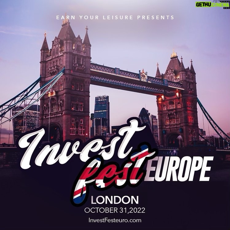 Steve Harvey Instagram - @earnyourleisure @investfestival Time to make history again‼️ Europe we're on our way. London get ready! Click the link in our bio under the Invest Fest Euro tab to get your tickets now! #investfesteuro