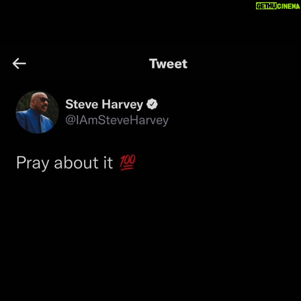 Steve Harvey Instagram - 💯🙏🏽