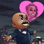 Steve Harvey Instagram - @marjorie_harvey 💕 #repost #marjorieharvey “One of my favorite artists captured our love in his new nft!” @alecmonopoly ❤️