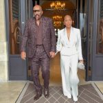 Steve Harvey Instagram - FENDI SHOW with my queen Styled by @elly30 Paris, France