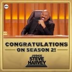 Steve Harvey Instagram – You can keep calling @IamSteveHarveyTV Judge 😉 #JudgeSteveHarvey will be back for Season 2 on ABC! 🙌
