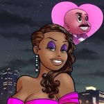 Steve Harvey Instagram - @marjorie_harvey 💕 #repost #marjorieharvey “One of my favorite artists captured our love in his new nft!” @alecmonopoly ❤️