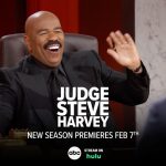 Steve Harvey Instagram – The verdict is in! #JudgeSteveHarvey is coming back with a new season premiering February 7 on ABC.